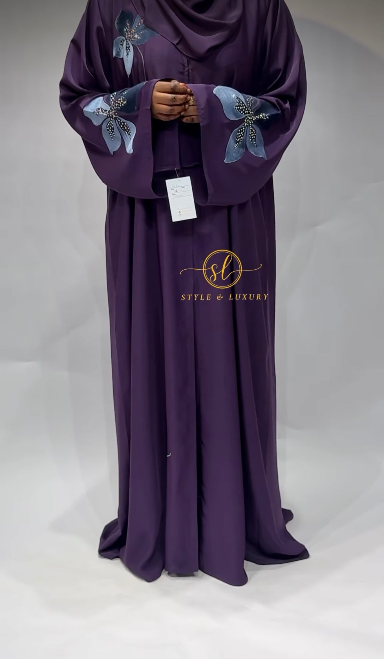Violet Orchid Abaya Set
