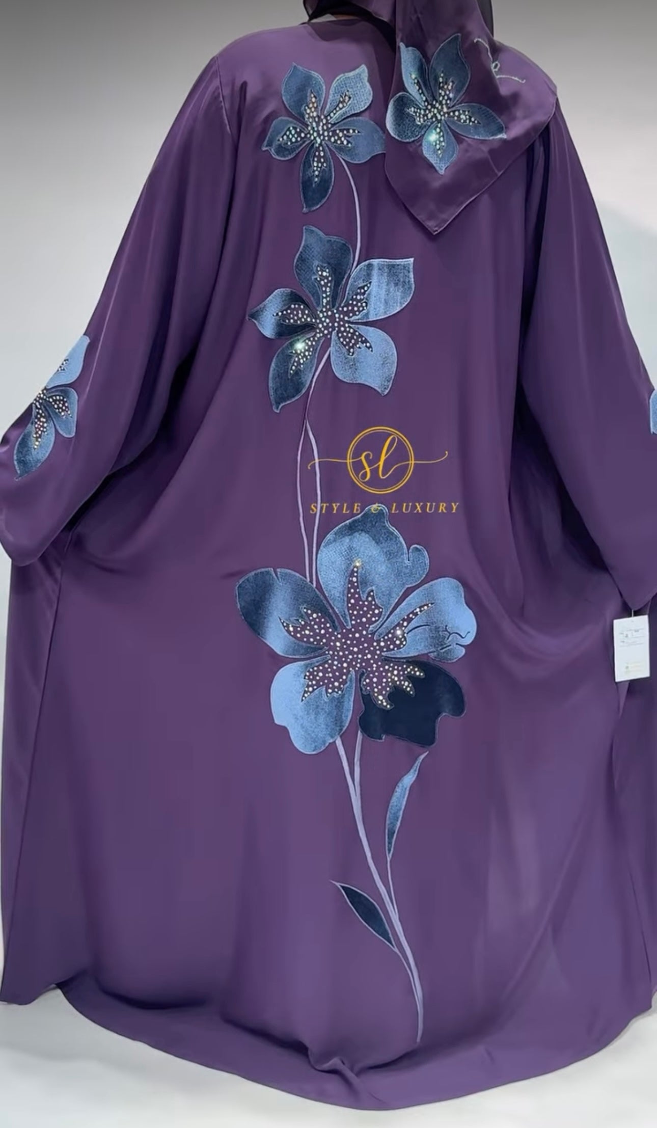 Violet Orchid Abaya Set