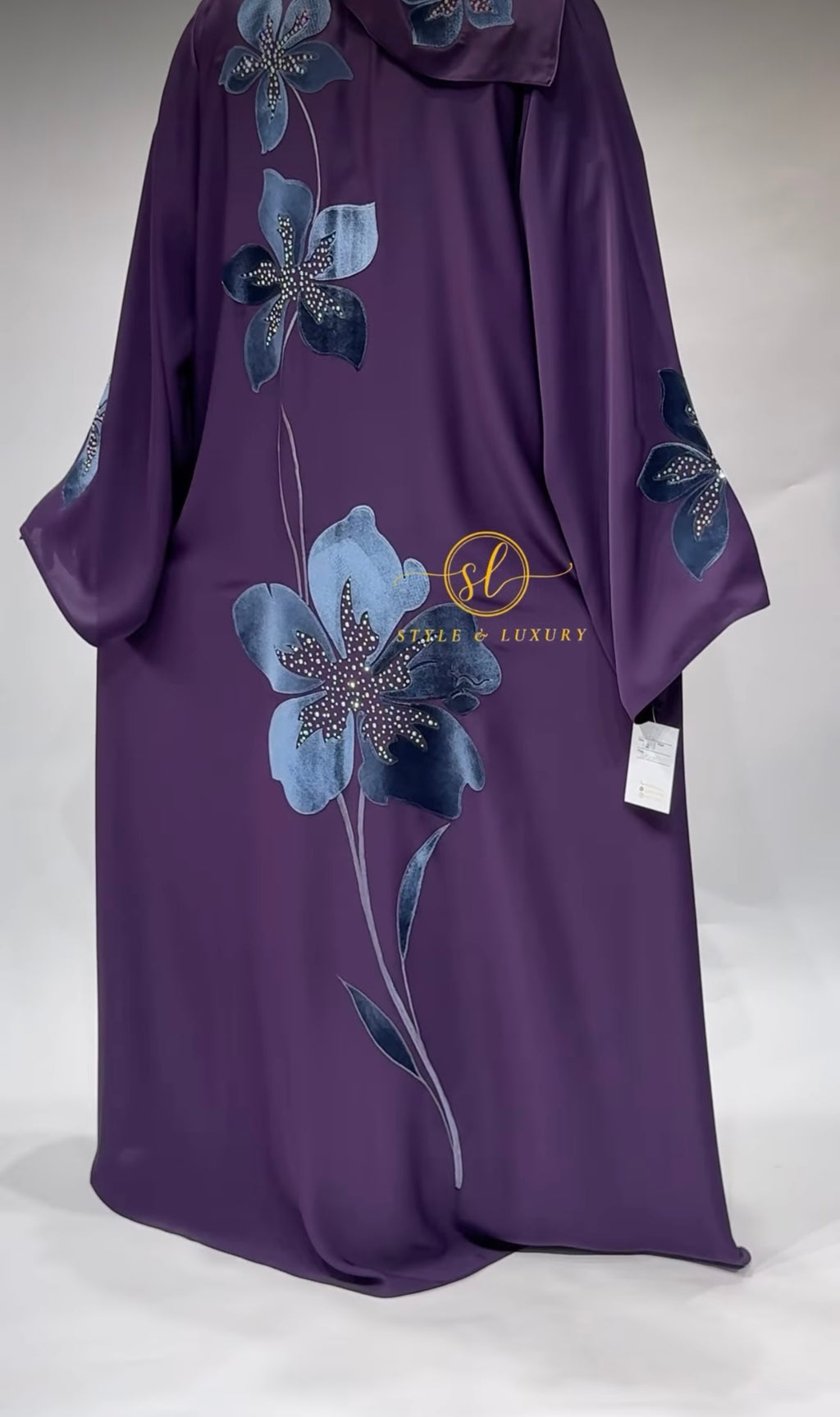 Violet Orchid Abaya Set