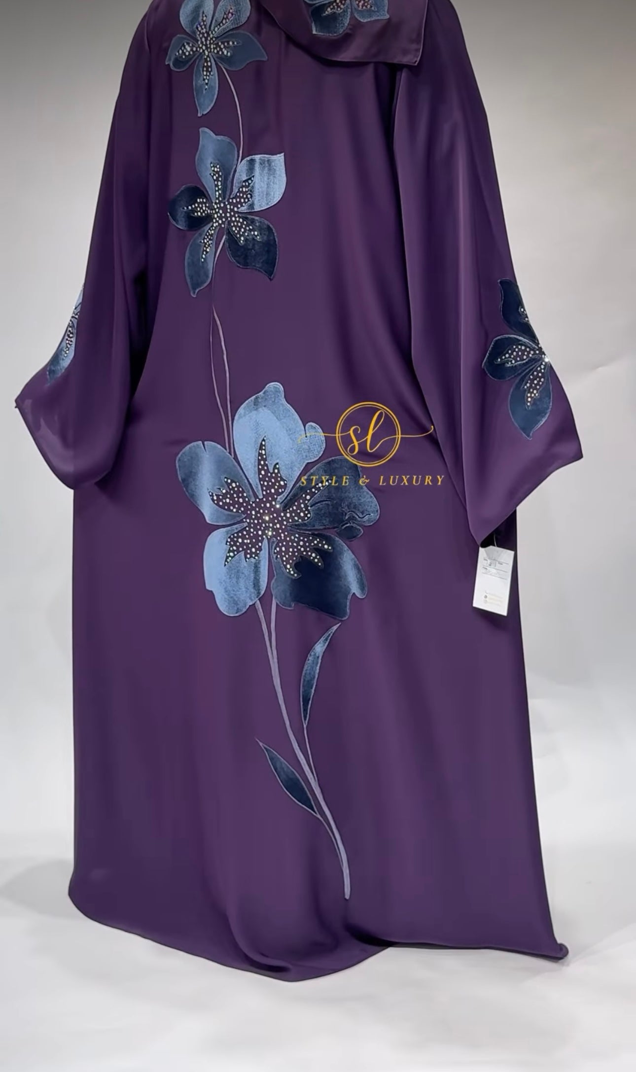 Violet Orchid Abaya Set