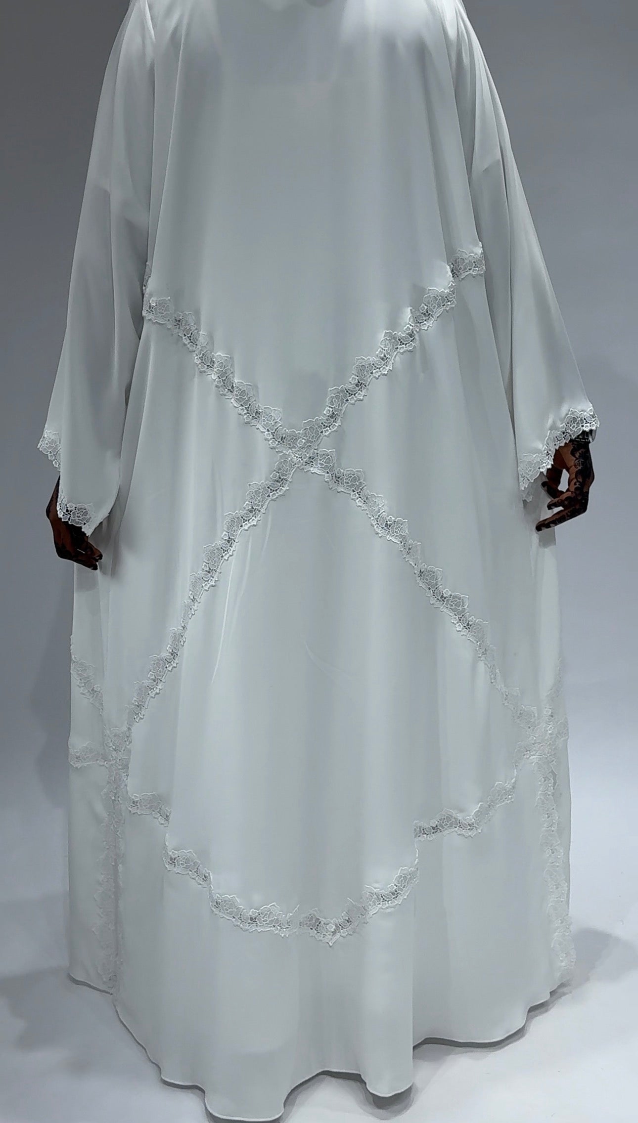 White Lace Abaya