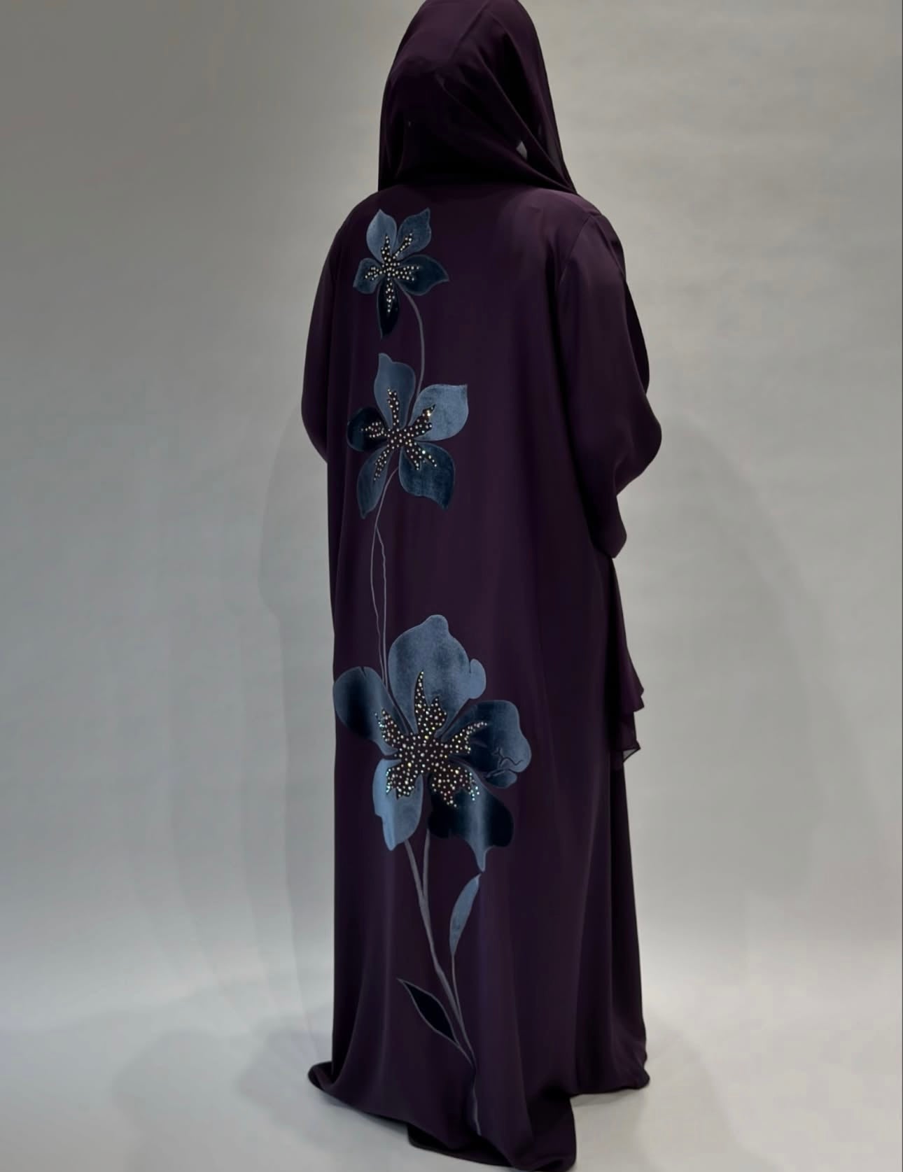 Violet Orchid Abaya Set