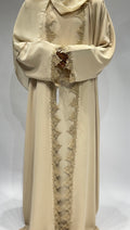 Champagne Lace Elegance Abaya