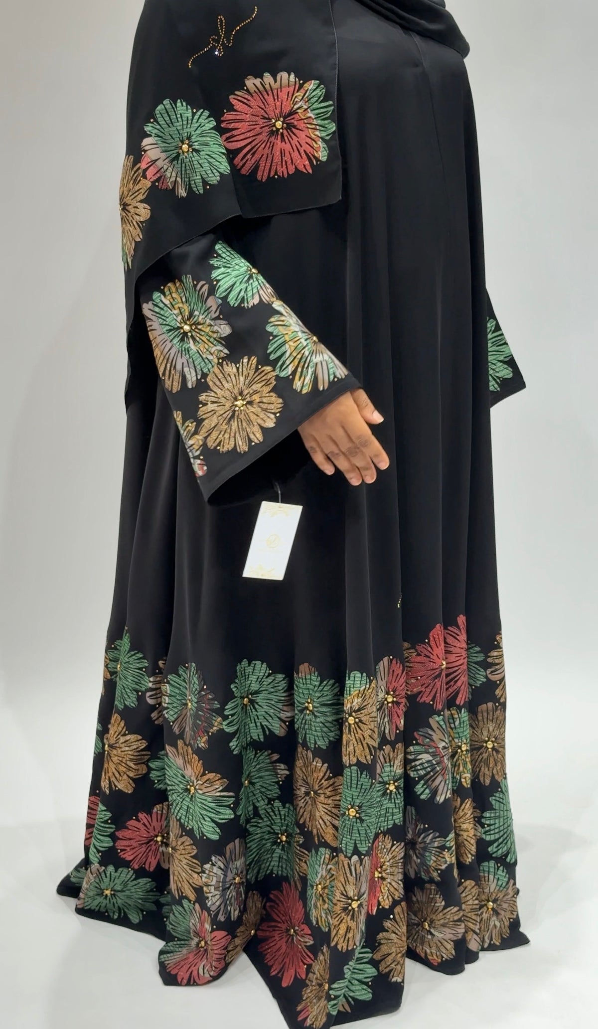 Midnight Garden Floral Exclusive-Abaya