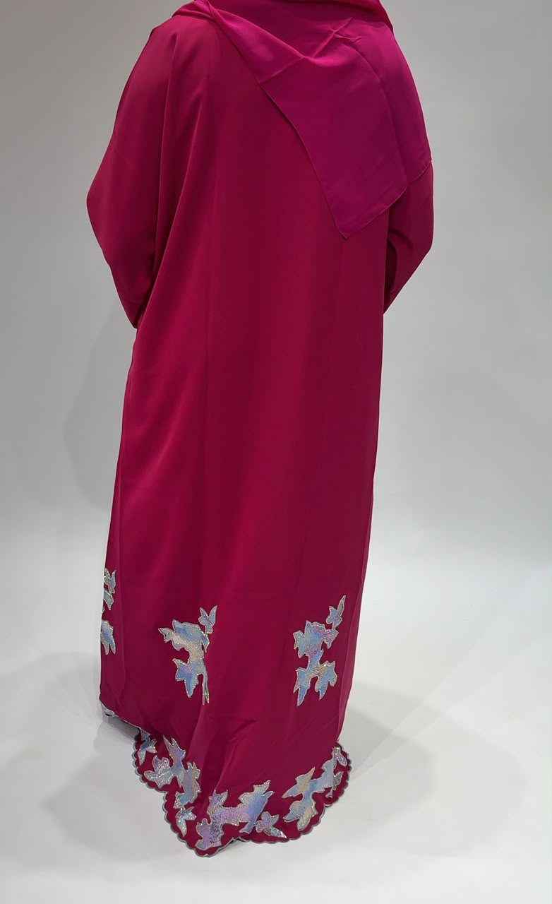Raspberry Aurora Abaya
