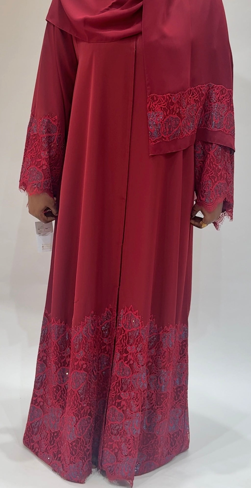 Elegant Maroon  Exclusive Abaya