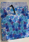 Royal Blue Blossom Mukhawar-unstitched