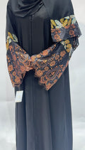Black flowing nidha Abaya