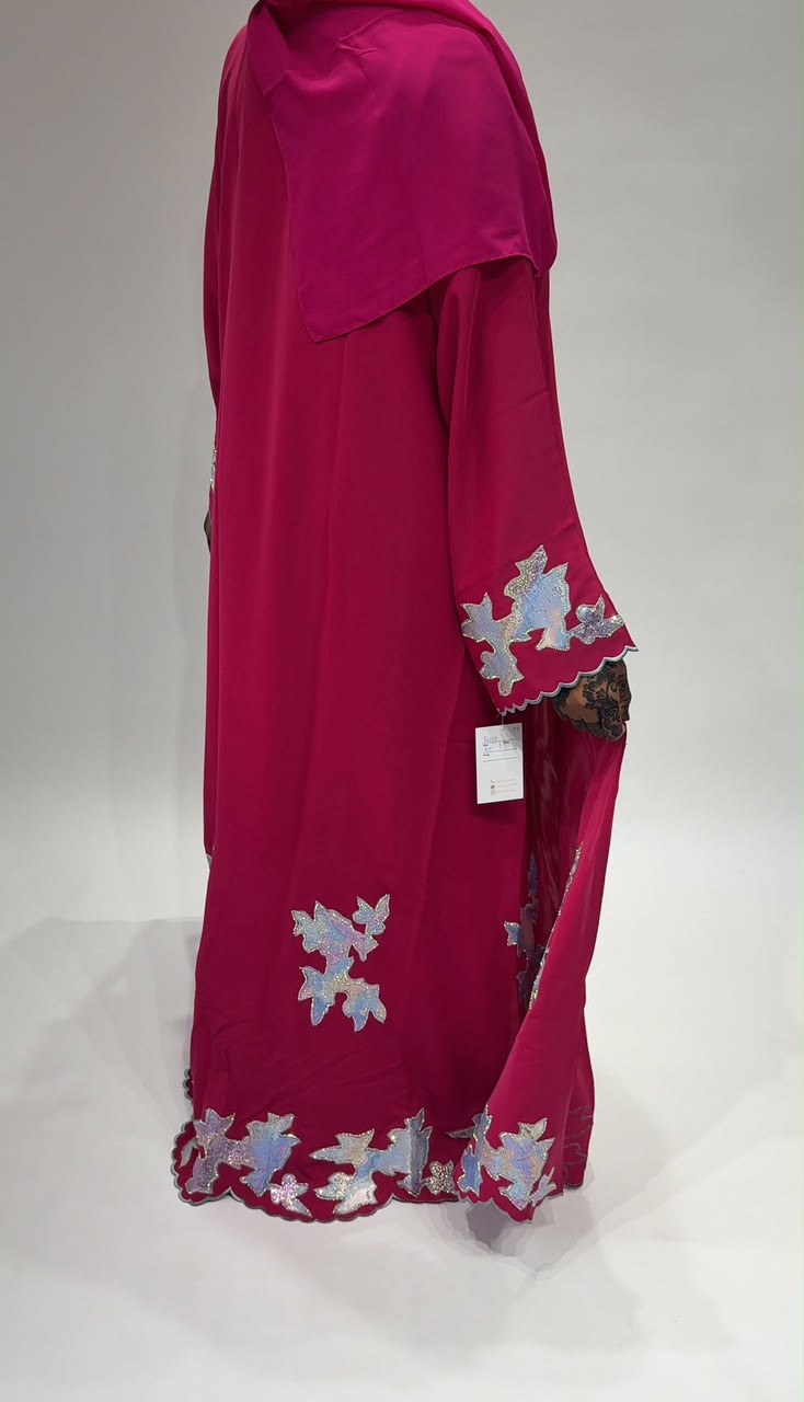 Raspberry Aurora Abaya