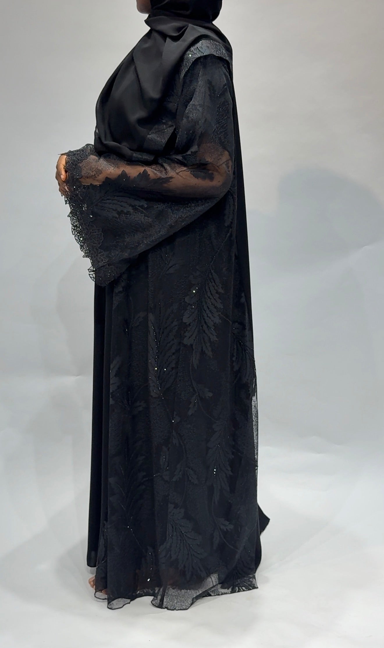 Black premium Abaya no inner
