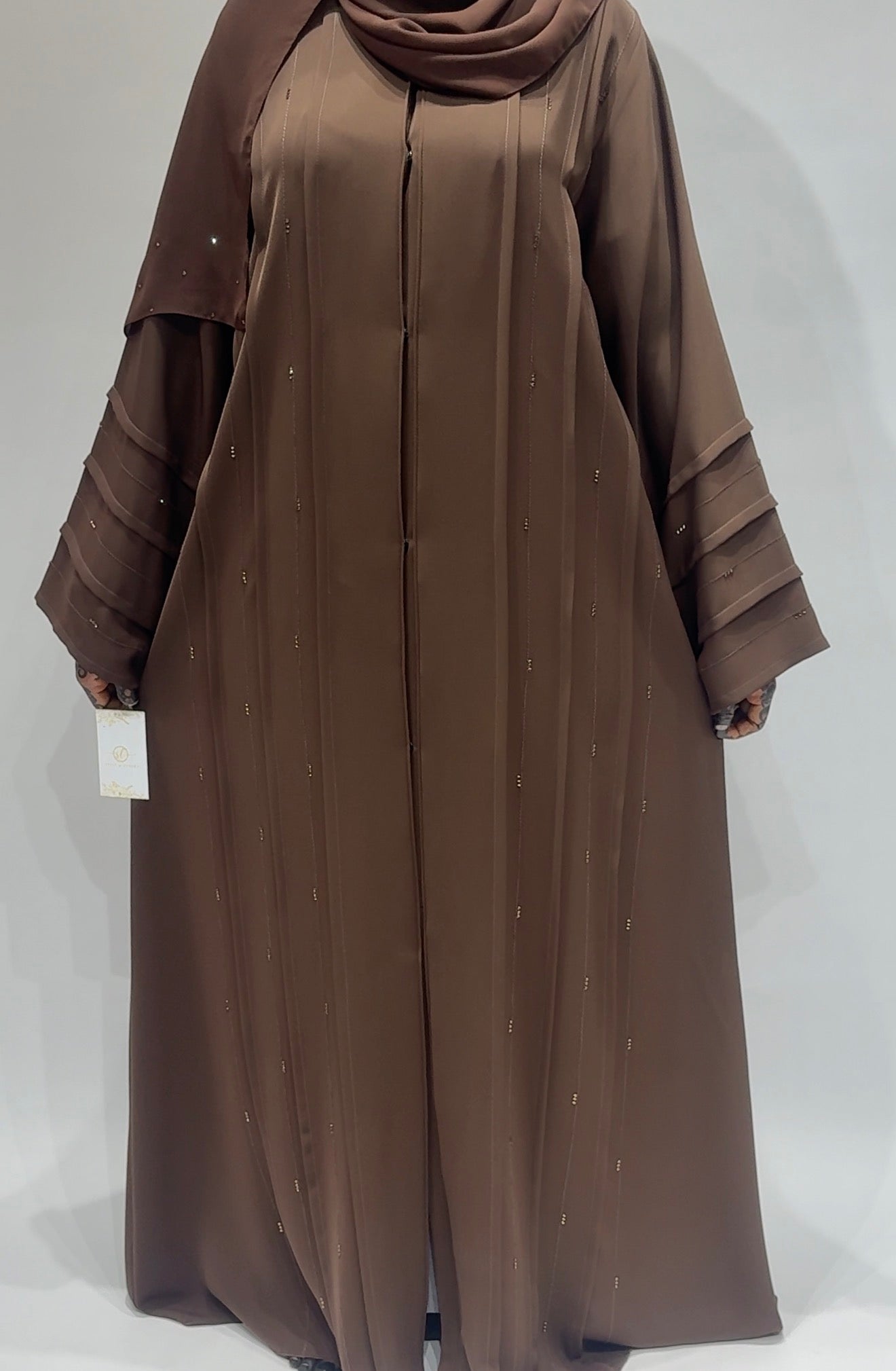 Mocha Grace Embellished Abaya