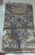 Lavender Champagne Embellished Mukhawar – Unstitched