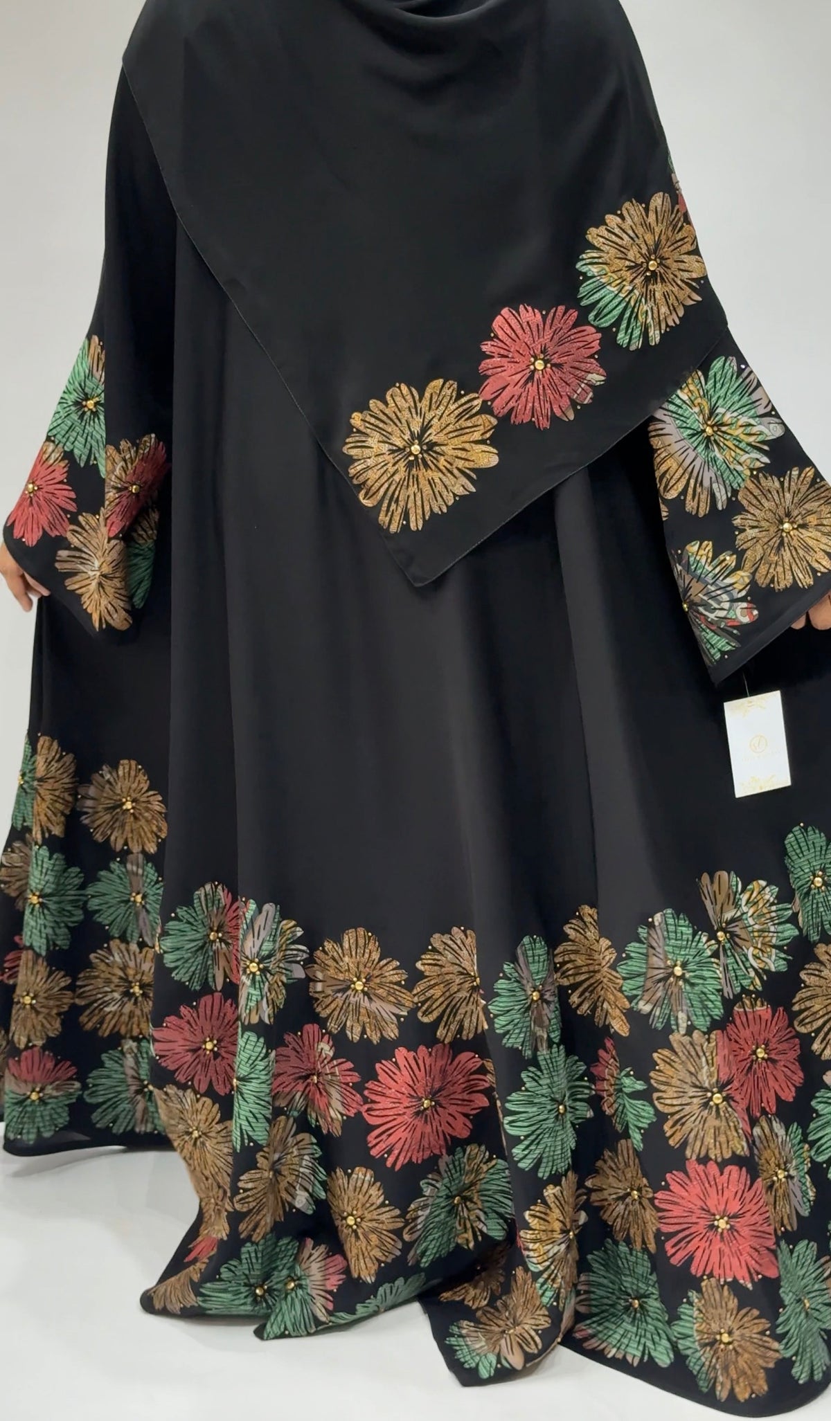 Midnight Garden Floral Exclusive-Abaya