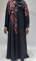 Midnight rose pink Abaya