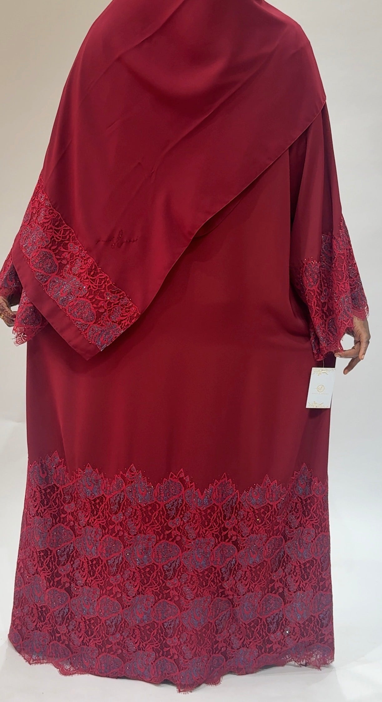 Elegant Maroon  Exclusive Abaya