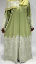 Mint Green lace Exclusive-Abaya