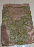 Olive Champagne Embellished Mukhawar – Unstitched