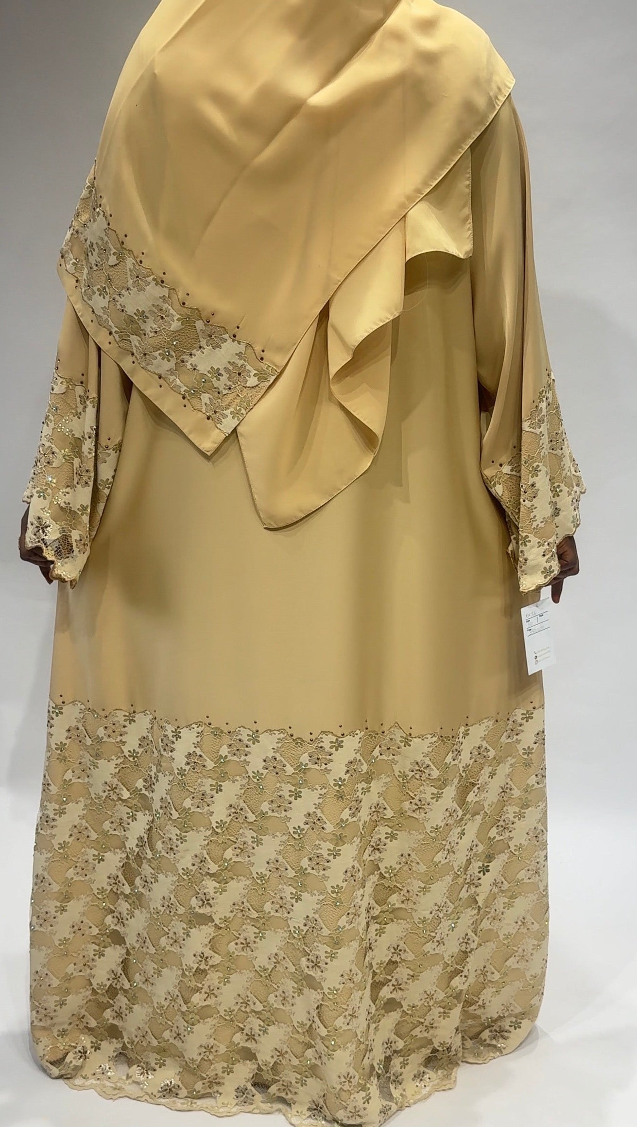 Exclusive lace and Embroidered luxury abaya