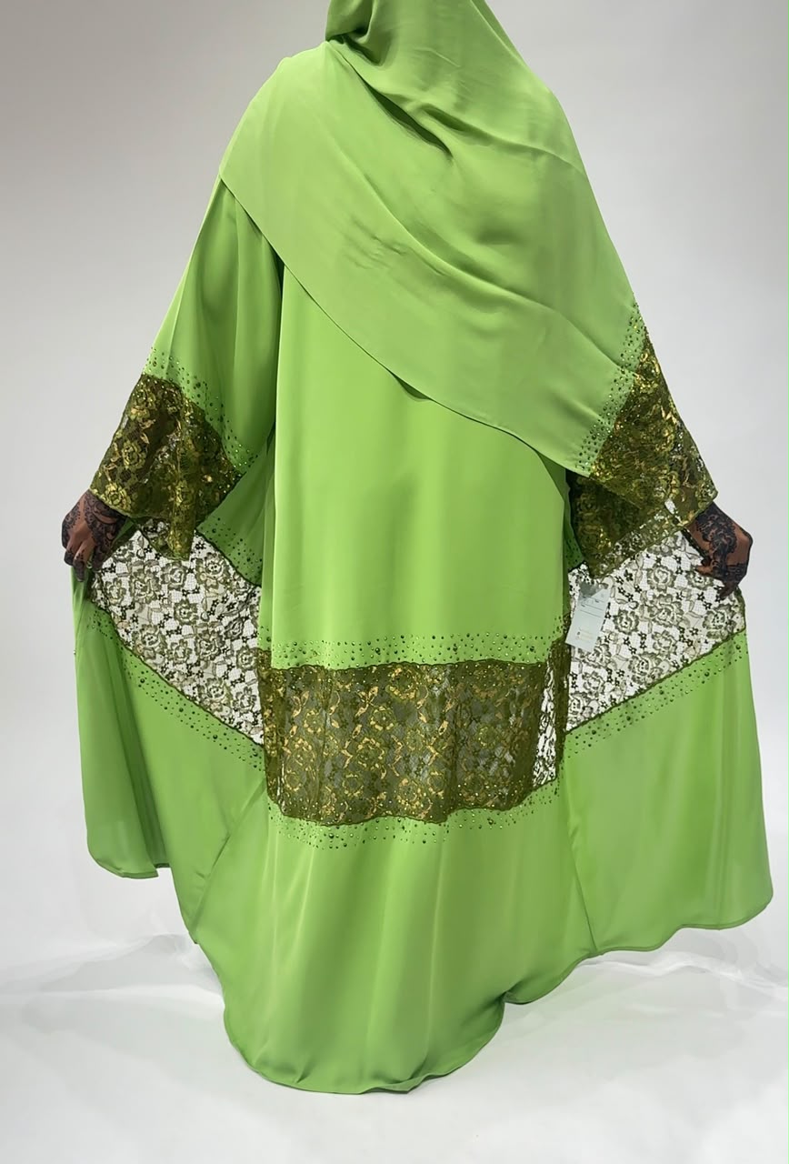 Jade Royale Lace Exclusive-Abaya