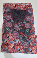 Blush pink floral embroidery Mukhawar-unstitched