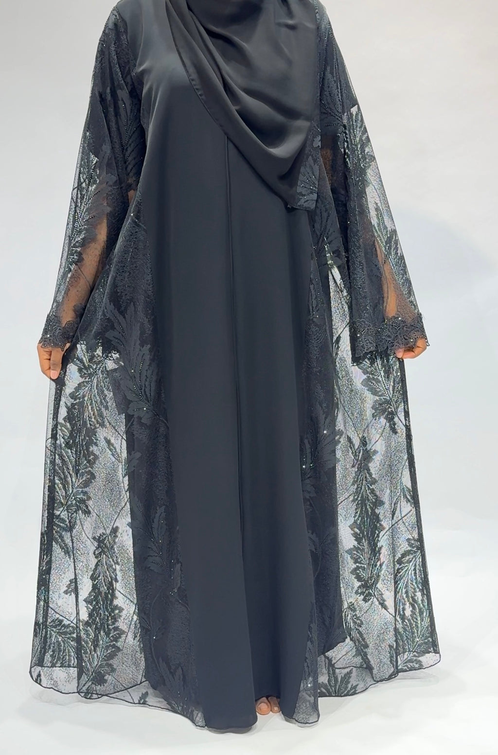 Black premium Abaya no inner