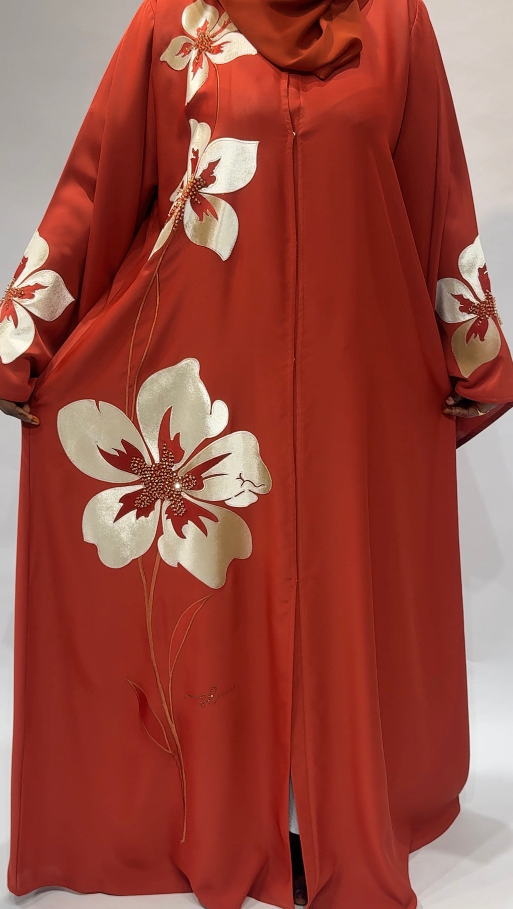 Rust Blossom Luxe Exclusive-Abaya