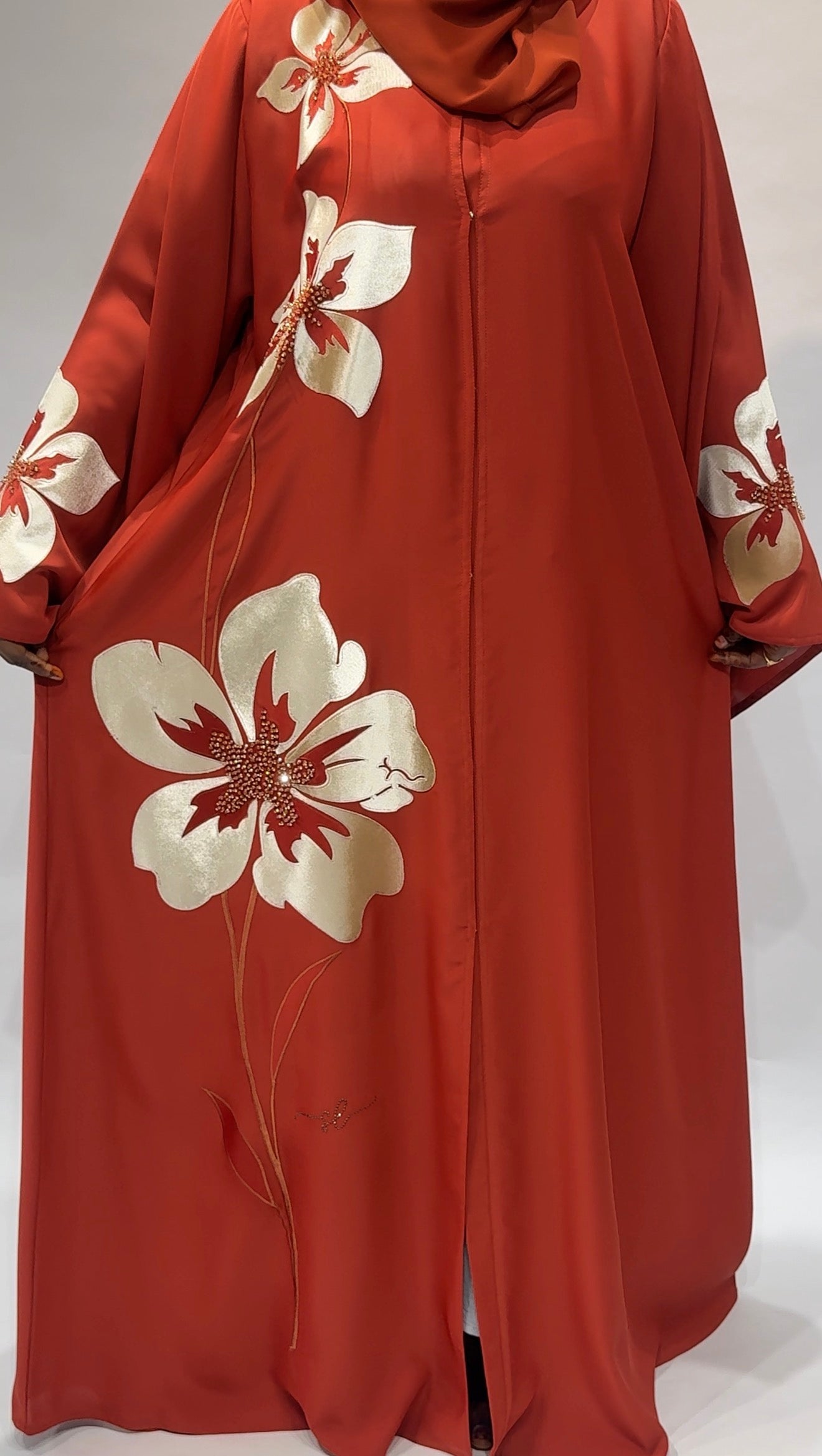 Rust Blossom Luxe Exclusive-Abaya
