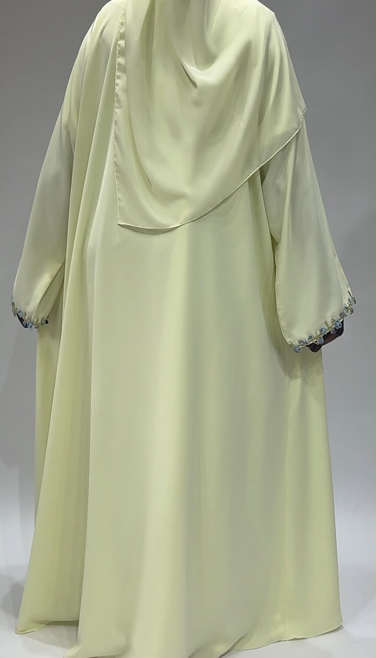 Lemon Bluebell Abaya