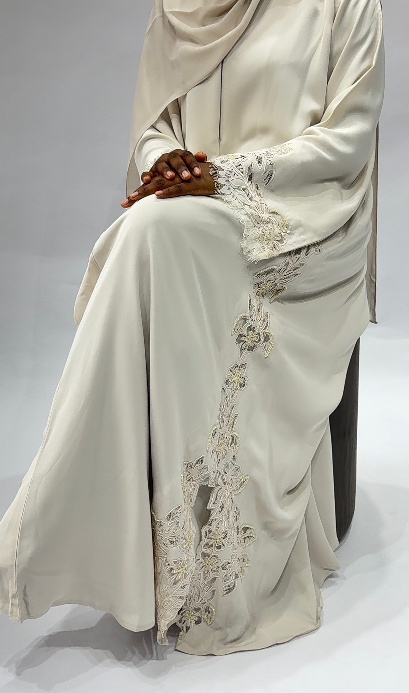 3 pieces Abaya with matching inner