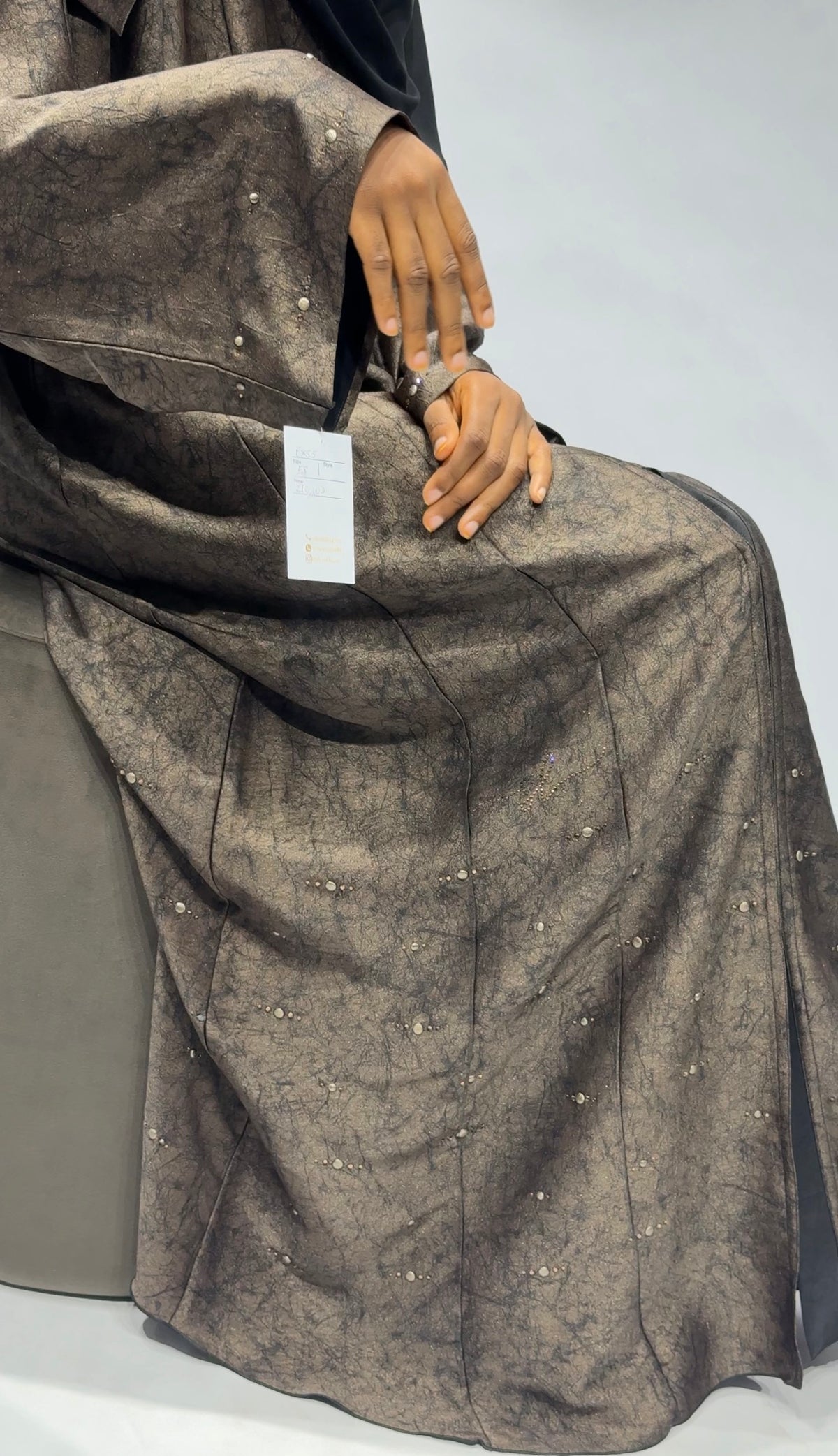 Midnight Mocha Luxe Abaya