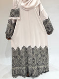 Ivory Elegance Lace Exclusive-Abaya