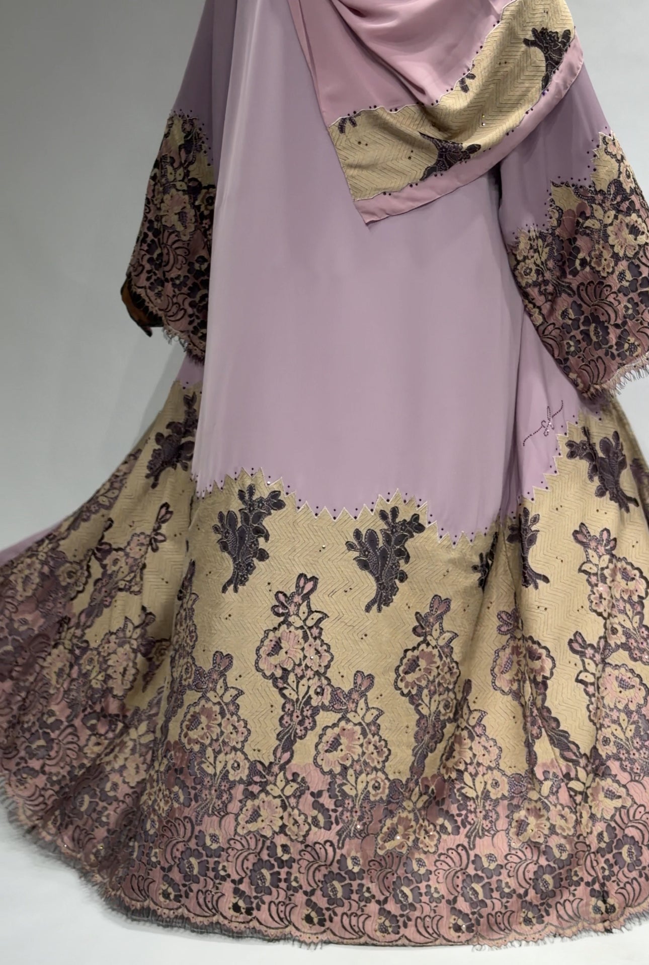 Blush Royale Lace Exclusive-Abaya