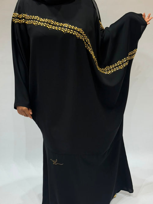 Aurelia Gold studded Abaya