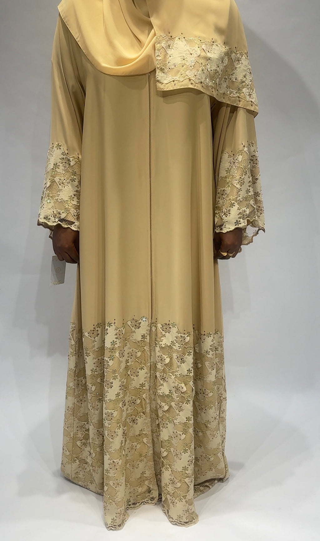 Exclusive lace and Embroidered luxury abaya