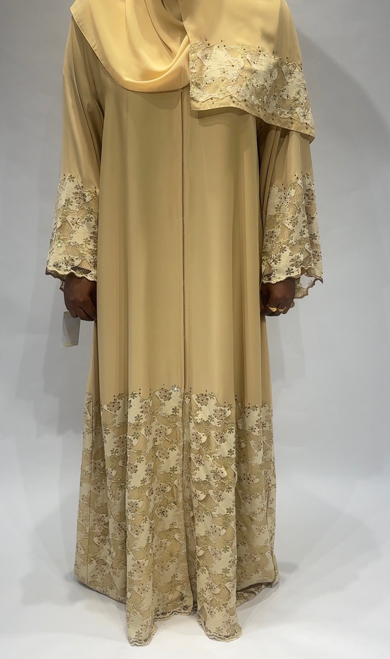 Exclusive lace and Embroidered luxury abaya