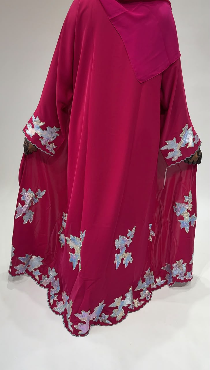 Raspberry Aurora Abaya
