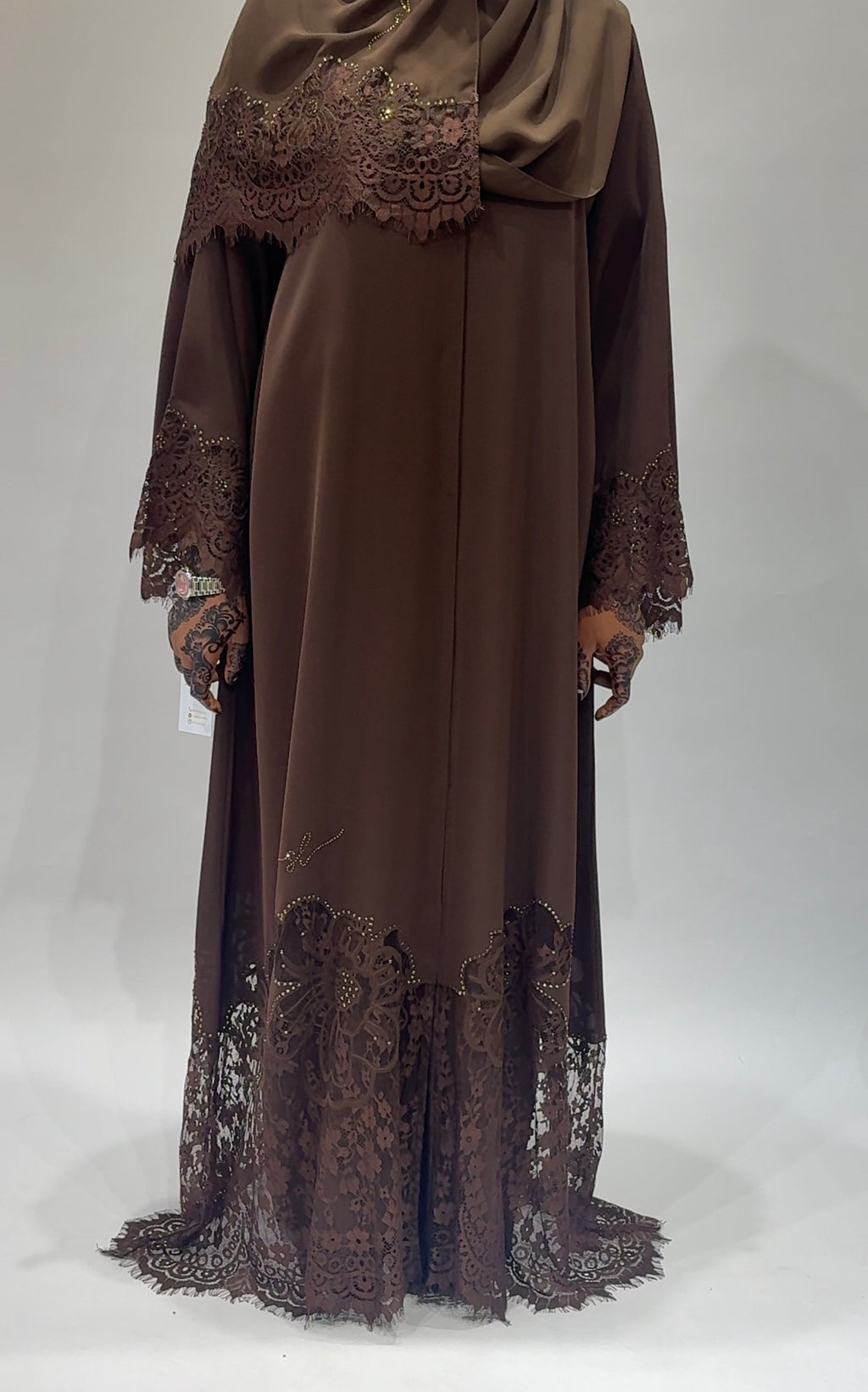 Mocha Lace Royale Exclusive-Abaya