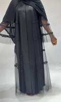 Transparent Black Abaya no inner