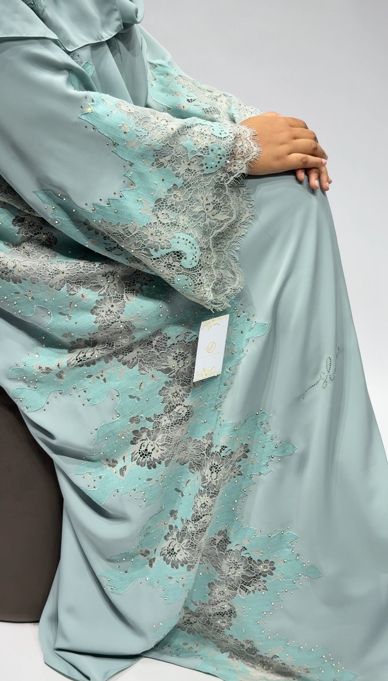 Embellished Lace Exclusive-Abaya