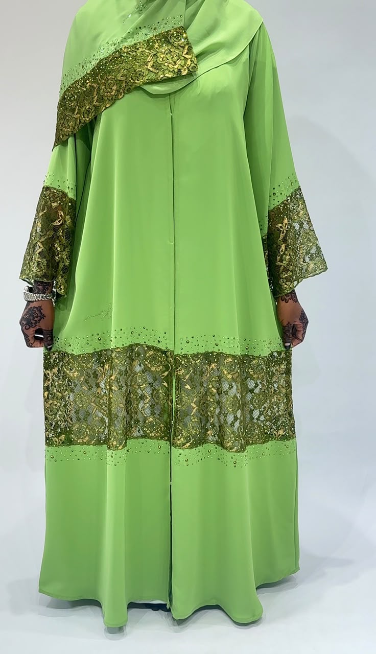Jade Royale Lace Exclusive-Abaya