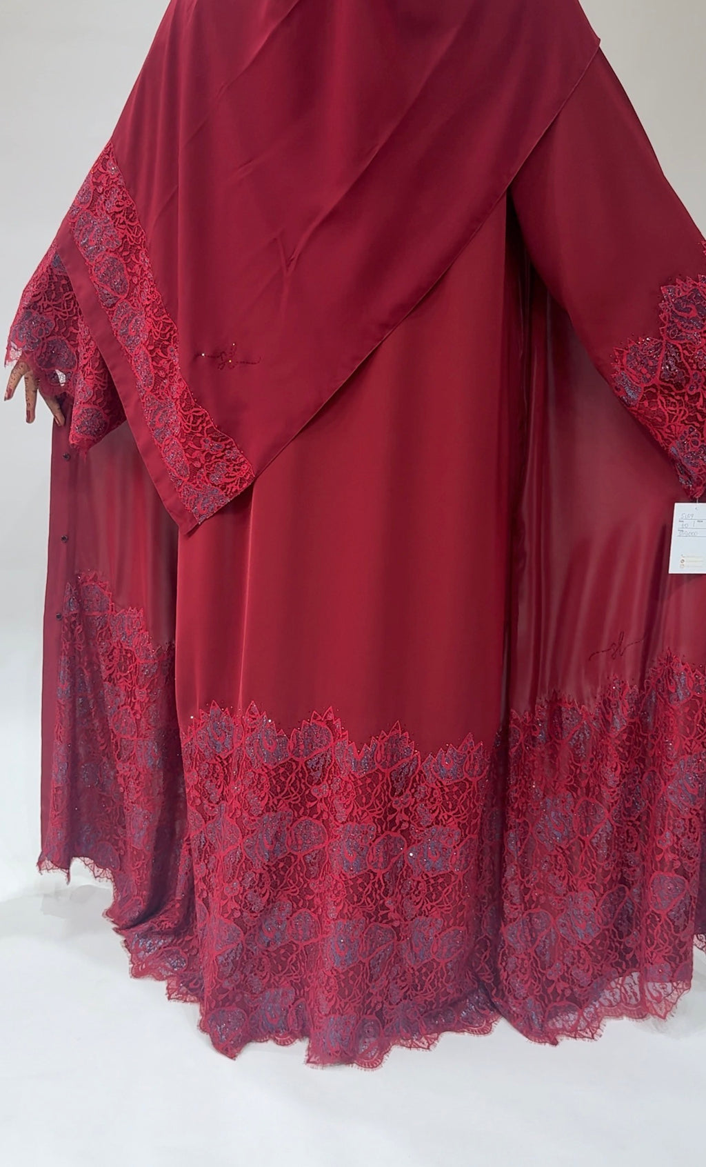 Elegant Maroon  Exclusive Abaya