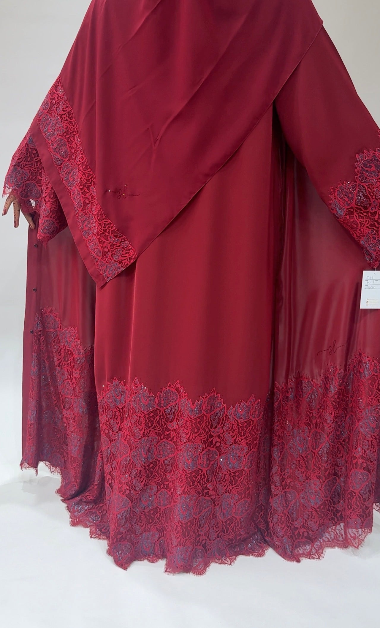 Elegant Maroon  Exclusive Abaya